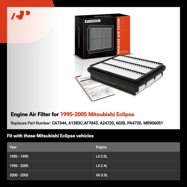 Engine Air Filter for 1995-2005 Mitsubishi Eclipse