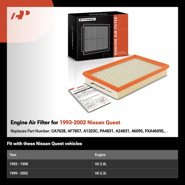 Engine Air Filter for 1993-2002 Nissan Quest