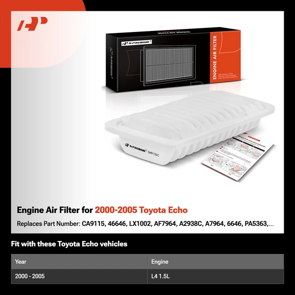 Engine Air Filter for 2000-2005 Toyota Echo