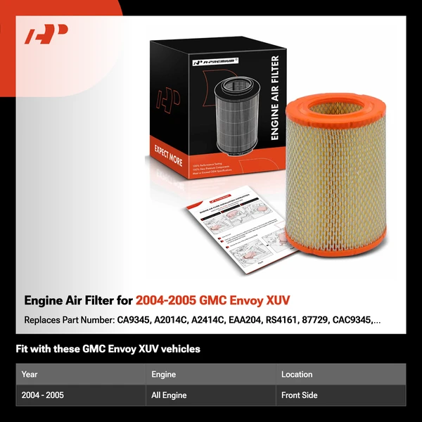 Engine Air Filter for 2004-2005 GMC Envoy XUV