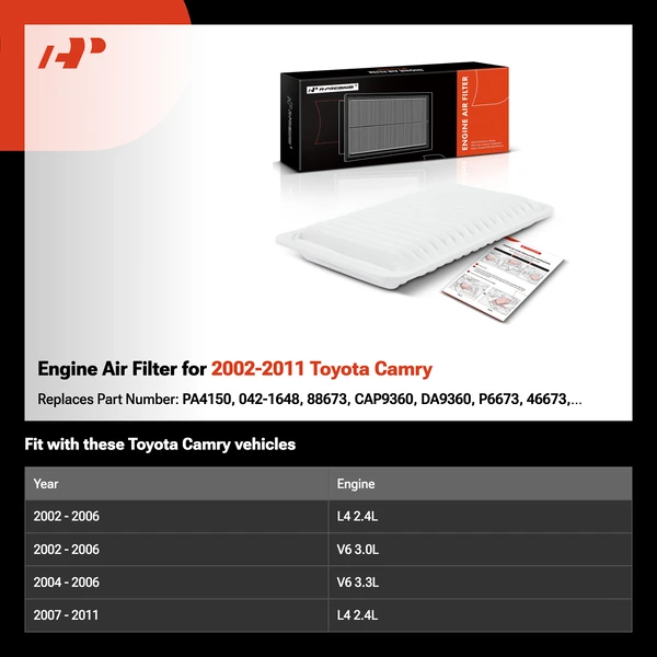 Engine Air Filter for 2002-2011 Toyota Camry