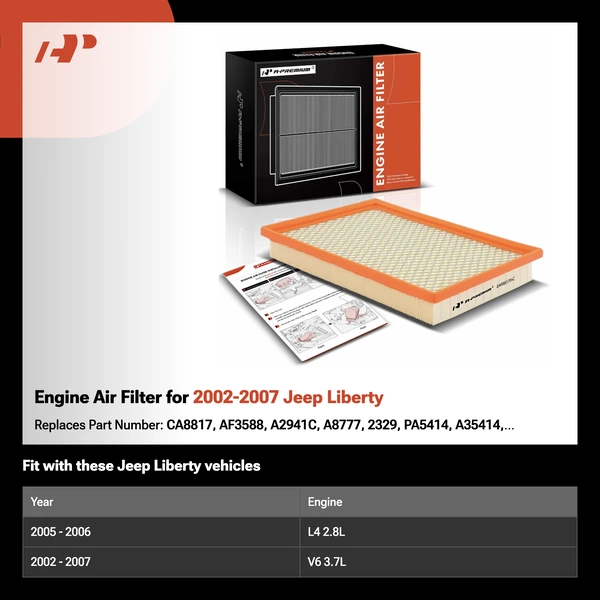 Engine Air Filter for 2002-2007 Jeep Liberty