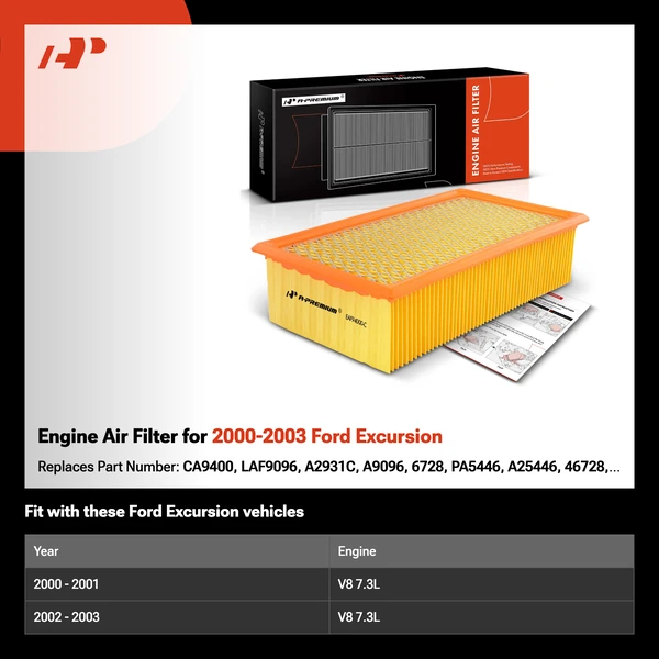 Engine Air Filter for 2000-2003 Ford Excursion