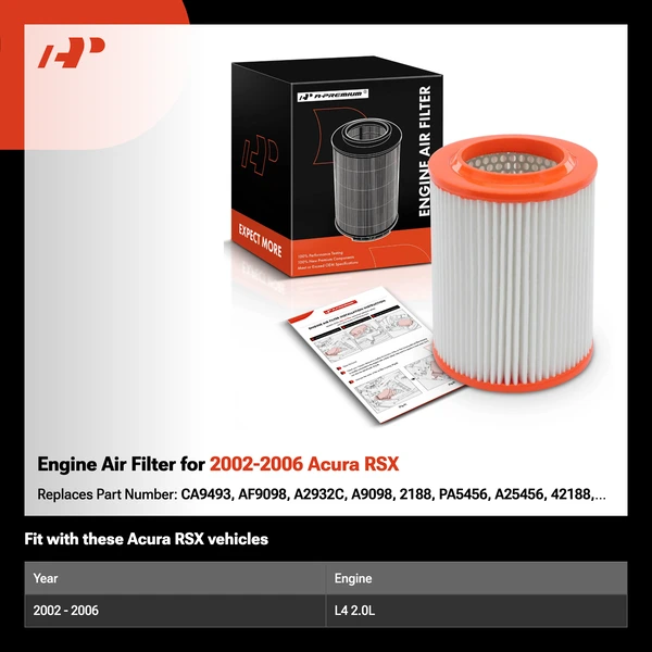 Engine Air Filter for 2002-2006 Acura RSX