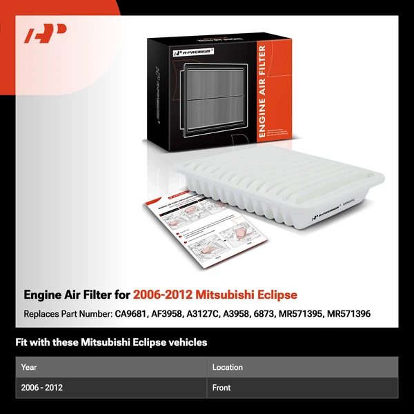 Engine Air Filter for 2006-2012 Mitsubishi Eclipse