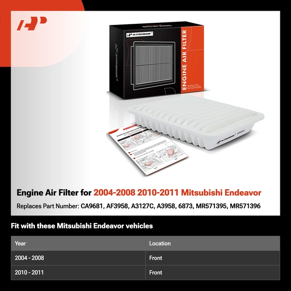 Engine Air Filter for 2004-2008 2010-2011 Mitsubishi Endeavor