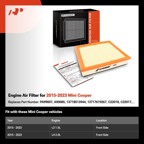 Engine Air Filter for 2015-2023 Mini Cooper