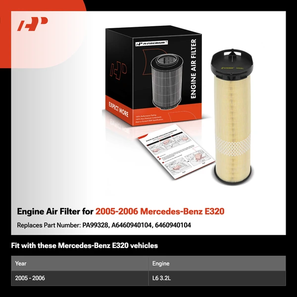 Engine Air Filter for 2005-2006 Mercedes-Benz E320