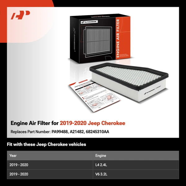 Engine Air Filter for 2019-2020 Jeep Cherokee