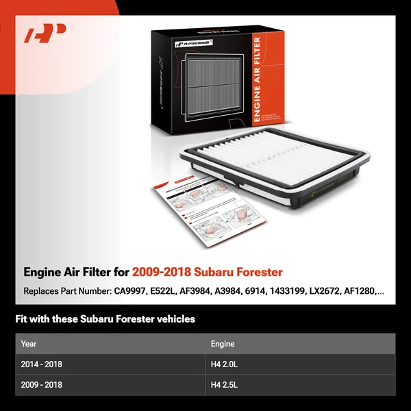 Engine Air Filter for 2009-2018 Subaru Forester