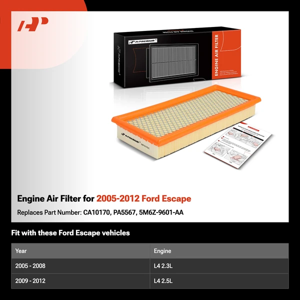 Engine Air Filter for 2005-2012 Ford Escape