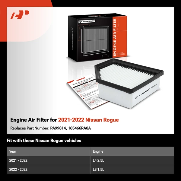 Engine Air Filter for 2021-2022 Nissan Rogue