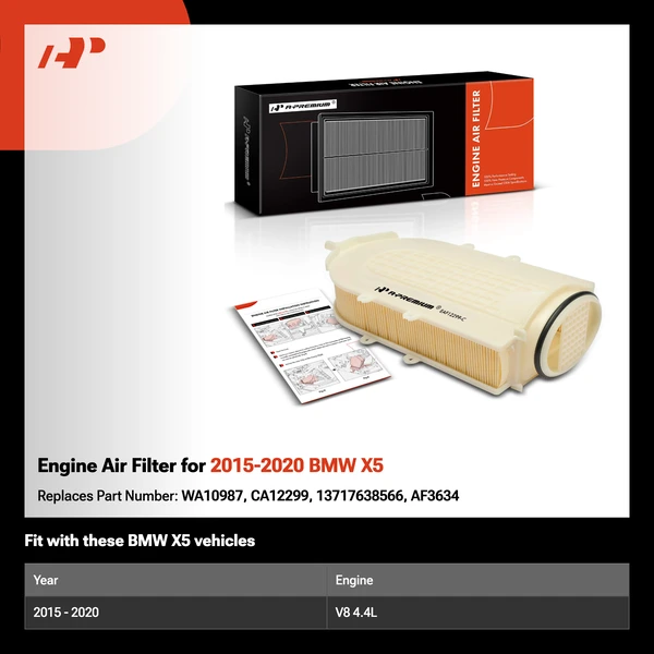 Engine Air Filter for 2015-2020 BMW X5
