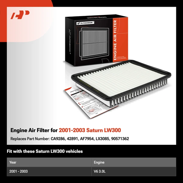 Engine Air Filter for 2001-2003 Saturn LW300