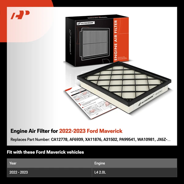 Engine Air Filter for 2022-2023 Ford Maverick