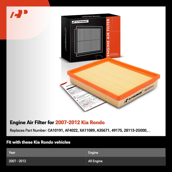 Engine Air Filter for 2007-2012 Kia Rondo