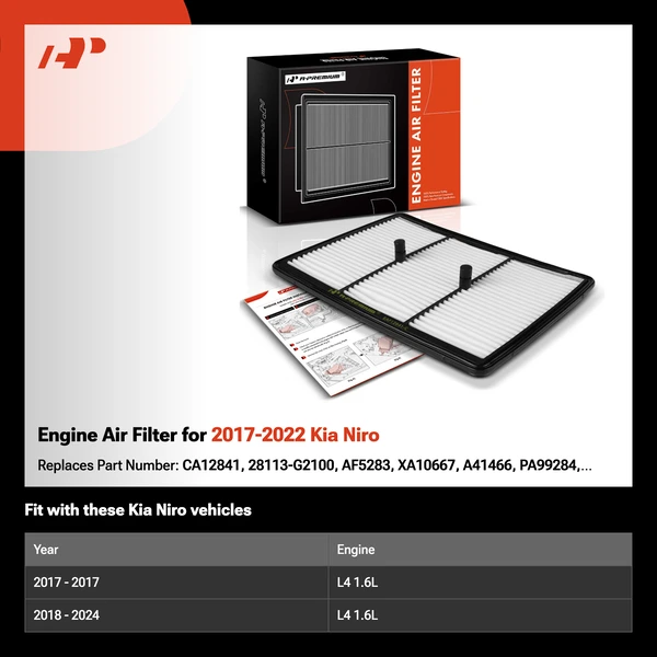 Engine Air Filter for 2017-2022 Kia Niro