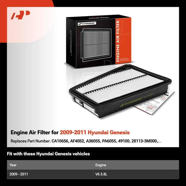 Engine Air Filter for 2009-2011 Hyundai Genesis
