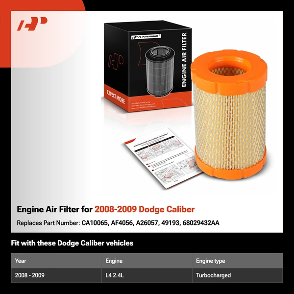 Engine Air Filter for 2008-2009 Dodge Caliber