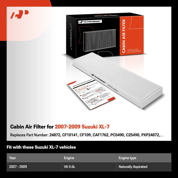 Cabin Air Filter for 2007-2009 Suzuki XL-7