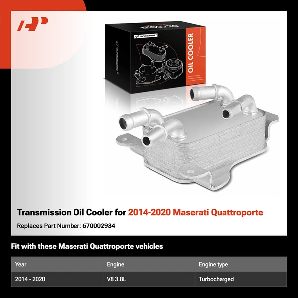 Transmission Oil Cooler for 2014-2020 Maserati Quattroporte