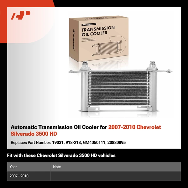 Automatic Transmission Oil Cooler for 2007-2010 Chevrolet Silverado 3500 HD