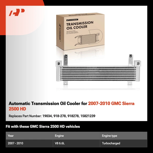 Automatic Transmission Oil Cooler for 2007-2010 GMC Sierra 2500 HD