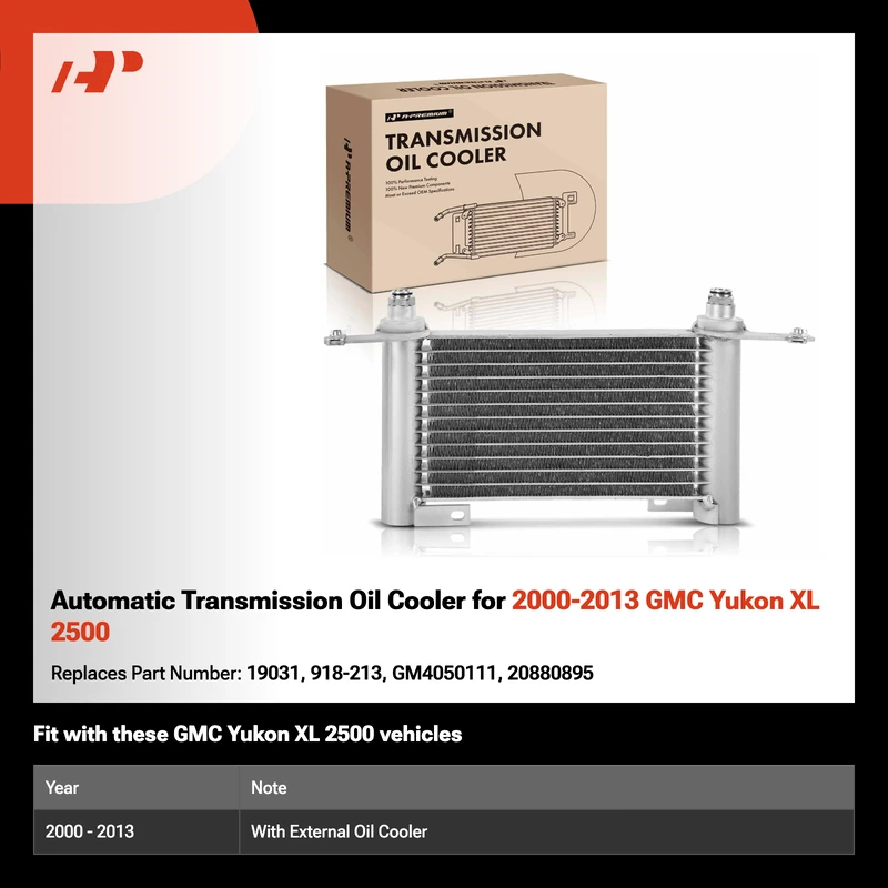 Automatic Transmission Oil Cooler for 2000-2013 GMC Yukon XL 2500