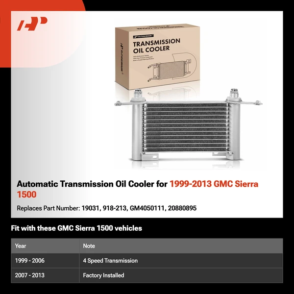 Automatic Transmission Oil Cooler for 1999-2013 GMC Sierra 1500
