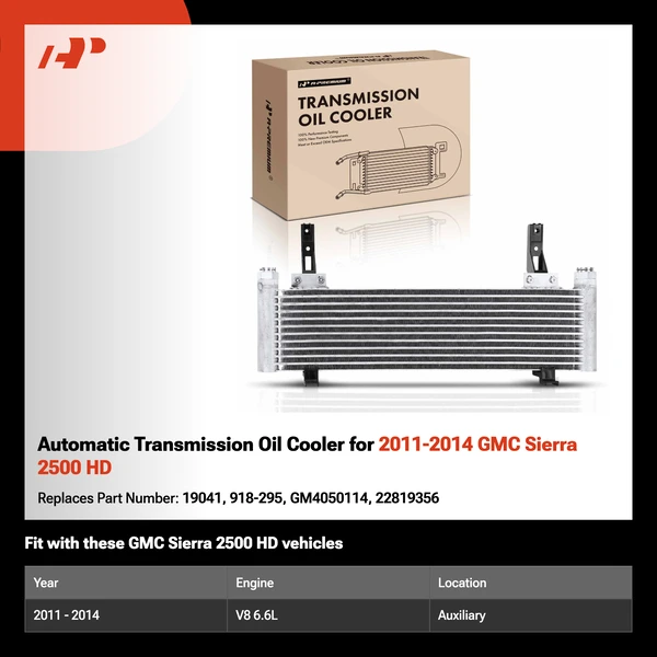 Automatic Transmission Oil Cooler for 2011-2014 GMC Sierra 2500 HD