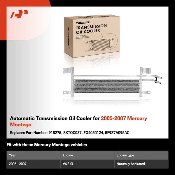 Automatic Transmission Oil Cooler for 2005-2007 Mercury Montego