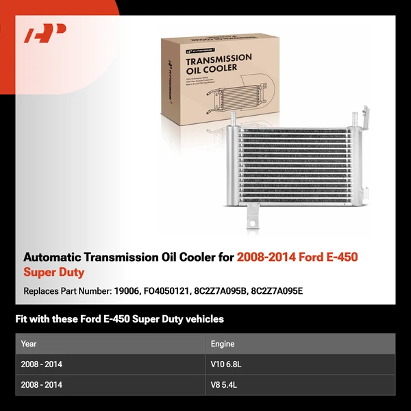 Automatic Transmission Oil Cooler for 2008-2014 Ford E-450 Super Duty