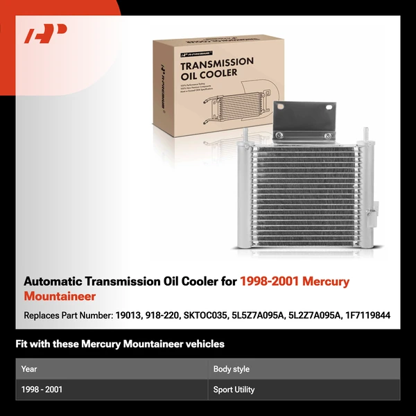 Automatic Transmission Oil Cooler for 1998-2001 Mercury Mountaineer