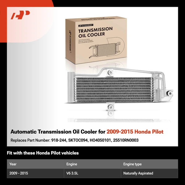 Automatic Transmission Oil Cooler for 2009-2015 Honda Pilot