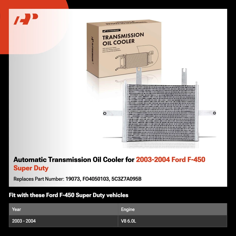 Automatic Transmission Oil Cooler for 2003-2004 Ford F-450 Super Duty