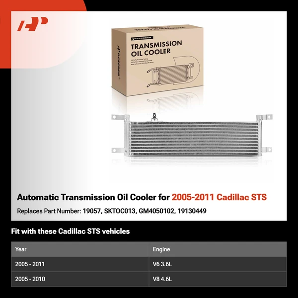 Automatic Transmission Oil Cooler for 2005-2011 Cadillac STS