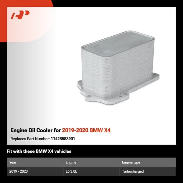 Engine Oil Cooler for 2019-2020 BMW X4