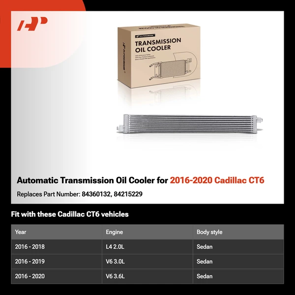 Automatic Transmission Oil Cooler for 2016-2020 Cadillac CT6