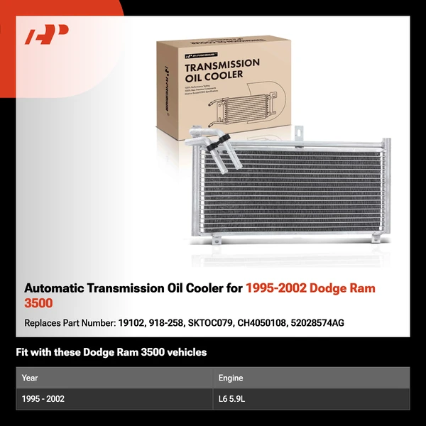 Automatic Transmission Oil Cooler for 1995-2002 Dodge Ram 3500