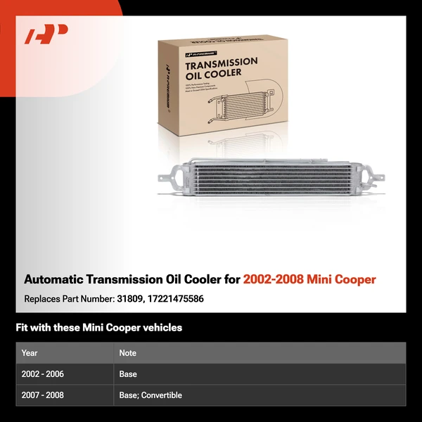 Automatic Transmission Oil Cooler for 2002-2008 Mini Cooper