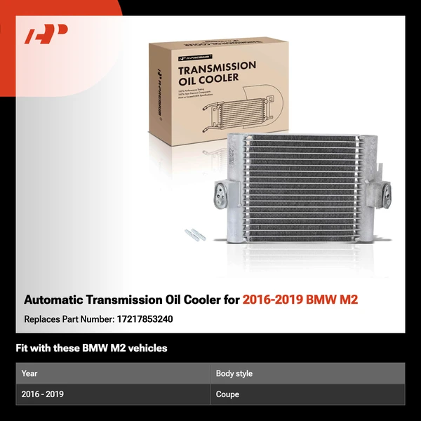 Automatic Transmission Oil Cooler for 2016-2019 BMW M2