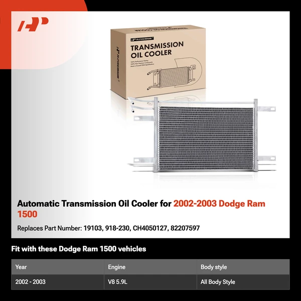 Automatic Transmission Oil Cooler for 2002-2003 Dodge Ram 1500