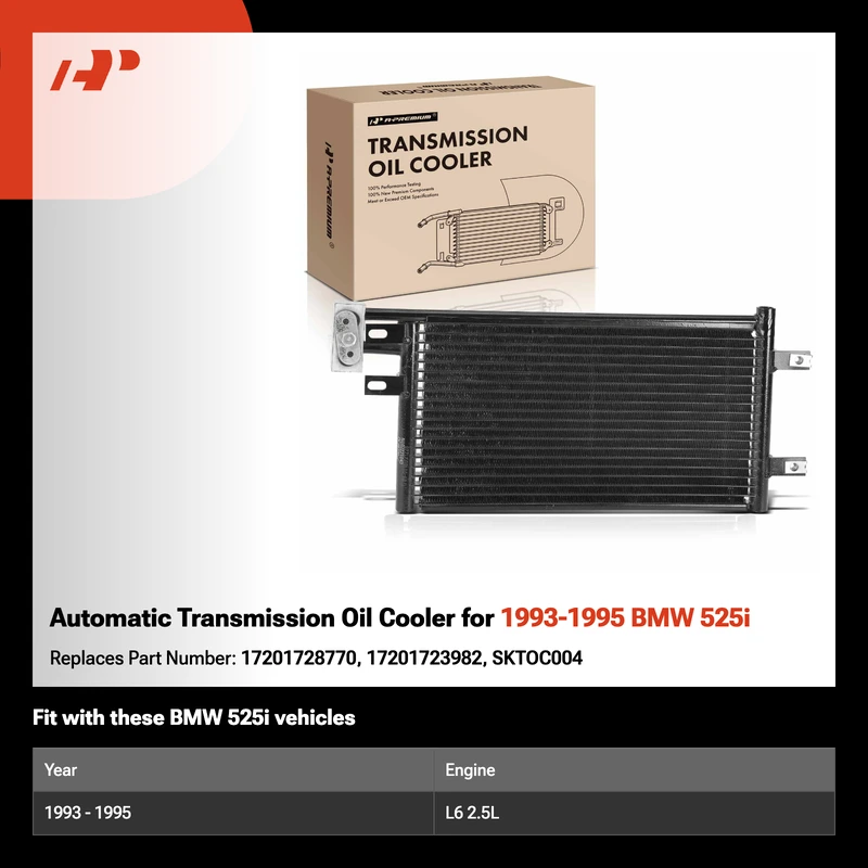 Automatic Transmission Oil Cooler for 1993-1995 BMW 525i