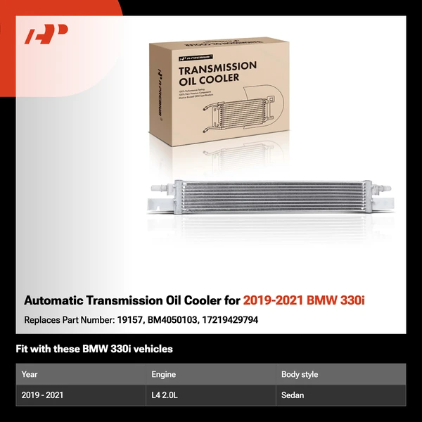 Automatic Transmission Oil Cooler for 2019-2021 BMW 330i