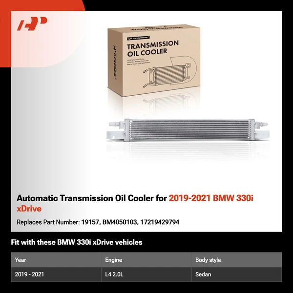 Automatic Transmission Oil Cooler for 2019-2021 BMW 330i xDrive