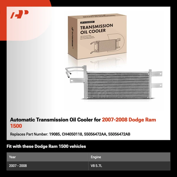 Automatic Transmission Oil Cooler for 2007-2008 Dodge Ram 1500