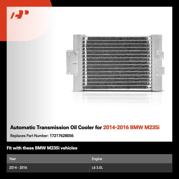 Automatic Transmission Oil Cooler for 2014-2016 BMW M235i