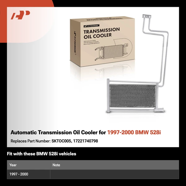 Automatic Transmission Oil Cooler for 1997-2000 BMW 528i