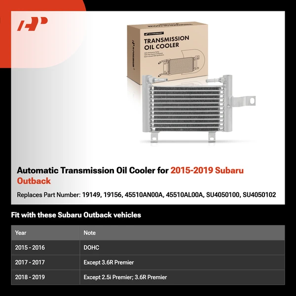 Automatic Transmission Oil Cooler for 2015-2019 Subaru Outback