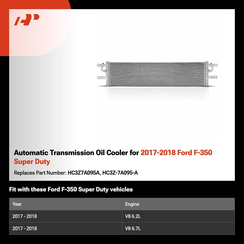 Automatic Transmission Oil Cooler for 2017-2018 Ford F-350 Super Duty